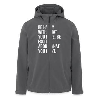 Soyez satisfait de ce que vous avez été enthousiasmé par Wh - Veste softshell homme en polyester recyclé Stanley/Stella - charbon - Devant - AI Model Male 185 light (185cm)