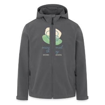 Occupational Therapist Ot Gift Healthcare Reha - Men’s Recycled Softshell Jacket by Stanley/Stella - anthracite - Front - AI Model Male 185 light (185cm)