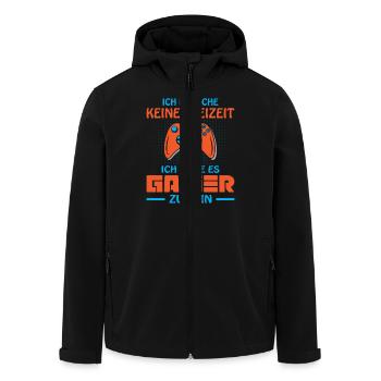 Zocken Gamer Gaming Zocker Controller Videospiele - Recycelte Männer Softshell-Jacke von Stanley/Stella - Schwarz - Vorne - AI Model Male 185 light (185cm)
