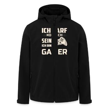 Zocken Gamer Gaming Zocker Controller Videospiele - Recycelte Männer Softshell-Jacke von Stanley/Stella - Schwarz - Vorne - AI Model Male 185 light (185cm)