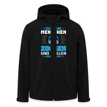 Zocken Gamer Gaming Zocker Controller Videospiele - Recycelte Männer Softshell-Jacke von Stanley/Stella - Schwarz - Vorne - AI Model Male 185 light (185cm)