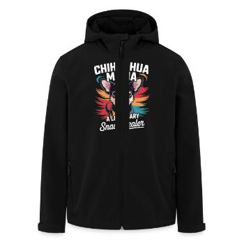 Chihuahua Mama, marchande de collations légendaire - Veste softshell homme en polyester recyclé Stanley/Stella - noir - Devant - AI Model Male 185 light (185cm)