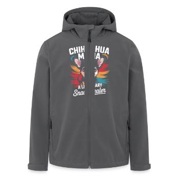 Chihuahua Mama, marchande de collations légendaire - Veste softshell homme en polyester recyclé Stanley/Stella - charbon - Devant - AI Model Male 185 light (185cm)