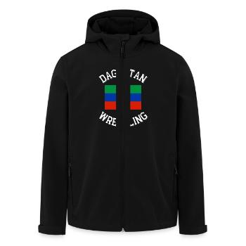 Dagestan Wrestling - Recycelte Männer Softshell-Jacke von Stanley/Stella - Schwarz - Vorne - AI Model Male 185 light (185cm)