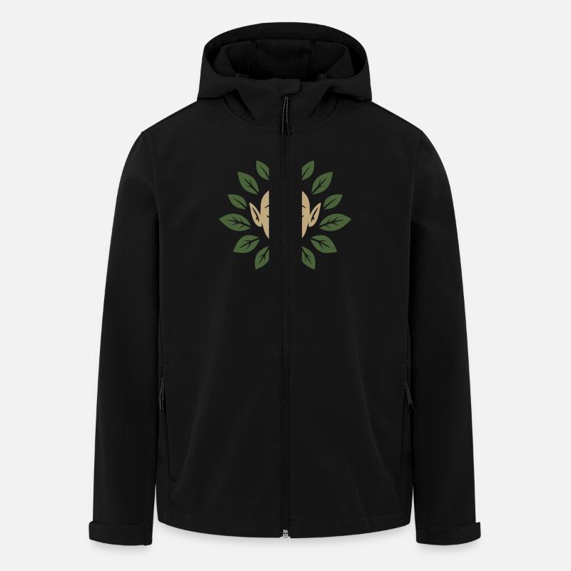 Elfenstille Mit Blättern Umgeben - Recycelte Männer Softshell-Jacke von Stanley/Stella - Schwarz