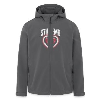 Toujours emo ! Esthétique alternative gothique emo - Veste softshell homme en polyester recyclé Stanley/Stella - charbon - Devant - AI Model Male 185 light (185cm)