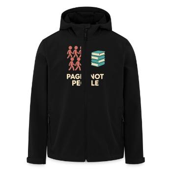 Dankbarkeitspraxis Journalliebhaber Emotional - Recycelte Männer Softshell-Jacke von Stanley/Stella - Schwarz - Vorne - AI Model Male 185 light (185cm)