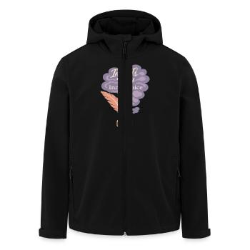 Dankbarkeitspraxis Journalliebhaber Emotional - Recycelte Männer Softshell-Jacke von Stanley/Stella - Schwarz - Vorne - AI Model Male 185 light (185cm)
