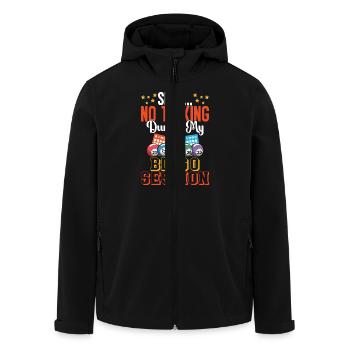 Bingo Fun Gift Bingo Lover - Veste softshell homme en polyester recyclé Stanley/Stella - noir - Devant - AI Model Male 185 light (185cm)