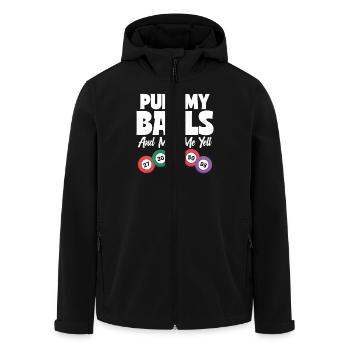 Bingo Geschenk für Bingospieler - Recycelte Männer Softshell-Jacke von Stanley/Stella - Schwarz - Vorne - AI Model Male 185 light (185cm)