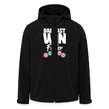 Bingo Event Perfekt Für Spieleabend - Recycelte Männer Softshell-Jacke von Stanley/Stella - Schwarz - Vorne - AI Model Male 185 light (185cm)