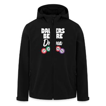 Daubers Before Drama Bingospieler Bingo Geschenk - Recycelte Männer Softshell-Jacke von Stanley/Stella - Schwarz - Vorne - AI Model Male 185 light (185cm)