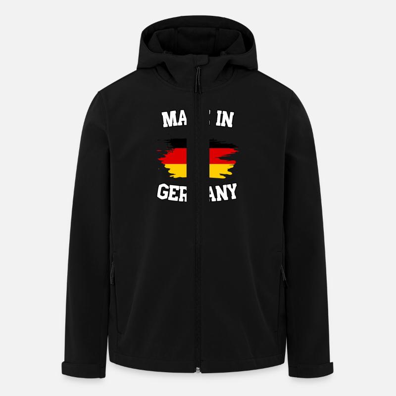 Made in Germany - Recycelte Männer Softshell-Jacke von Stanley/Stella - Schwarz
