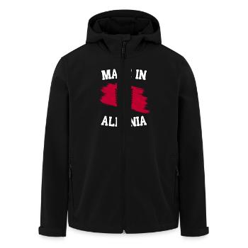Made in Albania - Recycelte Männer Softshell-Jacke von Stanley/Stella - Schwarz - Vorne - AI Model Male 185 light (185cm)