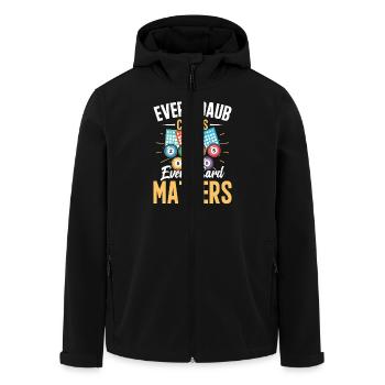 Conception amusante de la soirée de bingo pour les fans de bingo - Veste softshell homme en polyester recyclé Stanley/Stella - noir - Devant - AI Model Male 185 light (185cm)
