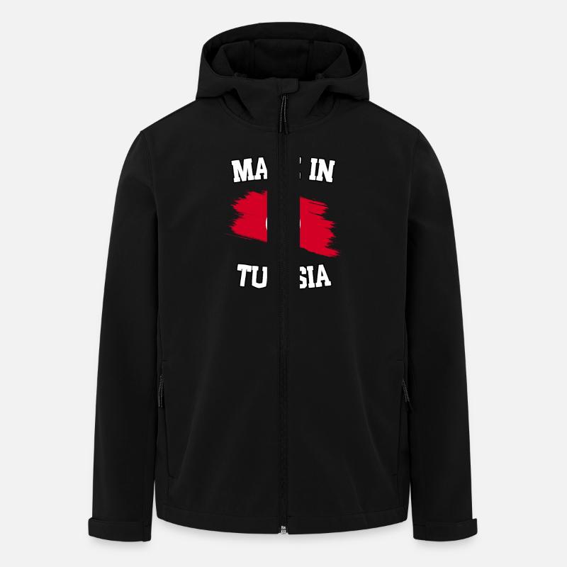 Made in Tunisia - Recycelte Männer Softshell-Jacke von Stanley/Stella - Schwarz