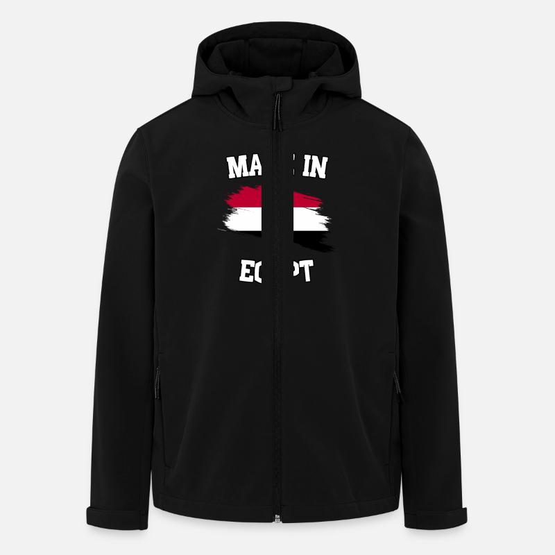 Made in Egypt - Men’s Recycled Softshell Jacket by Stanley/Stella - black