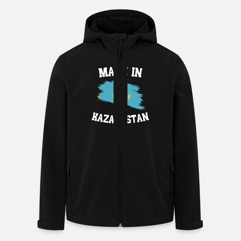 Fabriqué au Kasazkhstan - Veste softshell homme en polyester recyclé Stanley/Stella - noir