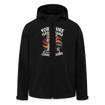 Yorkshire Mama, Legendärer Snack-Dealer - Recycelte Männer Softshell-Jacke von Stanley/Stella - Schwarz - Vorne - AI Model Male 185 light (185cm)