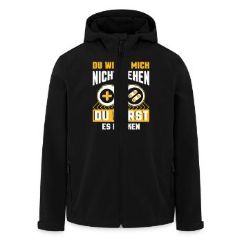 Zocken Gamer Gaming Zocker Controller Videospiele - Recycelte Männer Softshell-Jacke von Stanley/Stella - Schwarz - Vorne - AI Model Male 185 light (185cm)