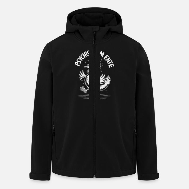 Psychiquement sur le canard - Veste softshell homme en polyester recyclé Stanley/Stella - noir