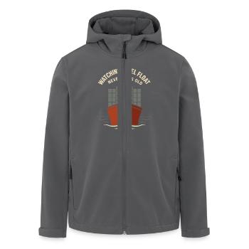 Dispositif de vision de navire Porte-conteneurs Cargo - Veste softshell homme en polyester recyclé Stanley/Stella - noir - Devant - AI Model Male 185 light (185cm)