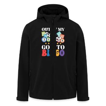 Bingo Geschenk für Bingospieler - Recycelte Männer Softshell-Jacke von Stanley/Stella - Schwarz - Vorne - AI Model Male 185 light (185cm)