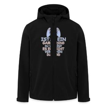 Zocken Gamer Gaming Zocker Controller Videospiele - Recycelte Männer Softshell-Jacke von Stanley/Stella - Schwarz - Vorne - AI Model Male 185 light (185cm)