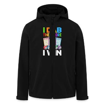 Lustiges Bingo Bingoabend Geschenk Bingospieler - Recycelte Männer Softshell-Jacke von Stanley/Stella - Schwarz - Vorne - AI Model Male 185 light (185cm)