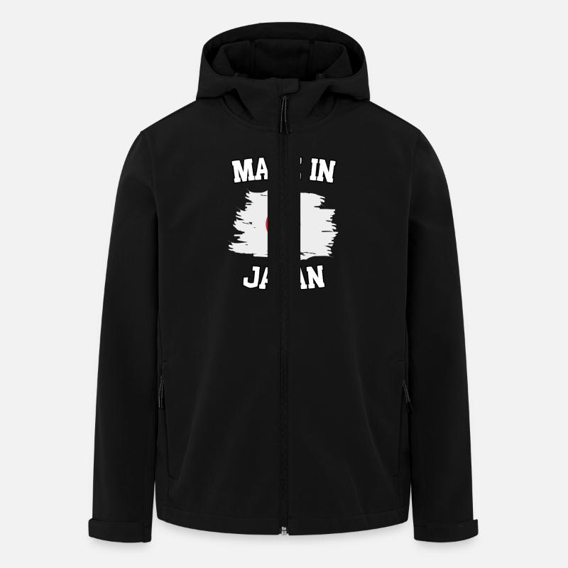 Fabriqué au Japon - Veste softshell homme en polyester recyclé Stanley/Stella - noir