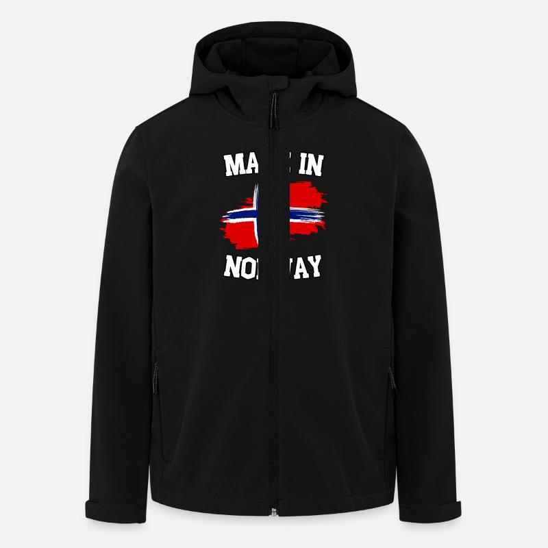 Made in Norway - Recycelte Männer Softshell-Jacke von Stanley/Stella - Schwarz