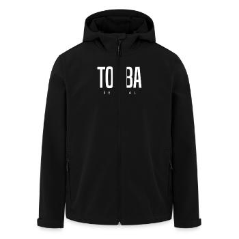 Touba Senegal - Recycelte Männer Softshell-Jacke von Stanley/Stella - Schwarz - Vorne - AI Model Male 185 light (185cm)