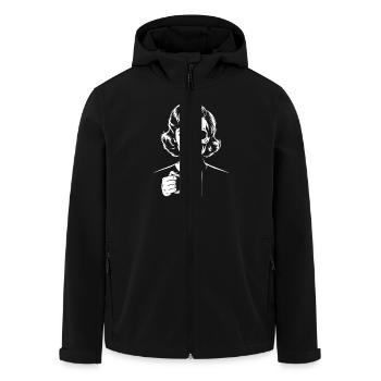 Black like my soul! Goth Coffee Emo Girl - Men’s Recycled Softshell Jacket by Stanley/Stella - black - Front - AI Model Male 185 light (185cm)