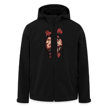 Rockabilly Filly Retro Vibes in the Diner - Men’s Recycled Softshell Jacket by Stanley/Stella - black - Front - AI Model Male 185 light (185cm)