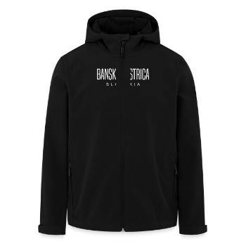 Banská Bystrica Slowakei - Recycelte Männer Softshell-Jacke von Stanley/Stella - Schwarz - Vorne - AI Model Male 185 light (185cm)