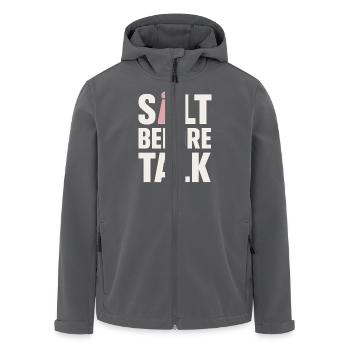Salt Lover Sodium Dependent Nacl Meme - Men’s Recycled Softshell Jacket by Stanley/Stella - anthracite - Front - AI Model Male 185 light (185cm)