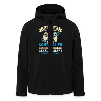 Zocken Gamer Gaming Zocker Controller Videospiele - Recycelte Männer Softshell-Jacke von Stanley/Stella - Schwarz - Vorne - AI Model Male 185 light (185cm)
