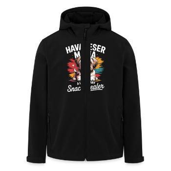 Havanese mom, legendary snack dealer - Men’s Recycled Softshell Jacket by Stanley/Stella - black - Front - AI Model Male 185 light (185cm)