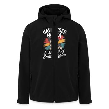 Havaneser Mama, Legendärer Snack-Dealer - Recycelte Männer Softshell-Jacke von Stanley/Stella - Schwarz - Vorne - AI Model Male 185 light (185cm)