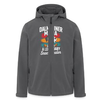 Dalmatiner Mama, Legendärer Snack-Dealer - Recycelte Männer Softshell-Jacke von Stanley/Stella - Anthrazit - Vorne - AI Model Male 185 light (185cm)