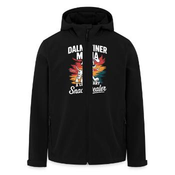Dalmatiner Mama, Legendärer Snack-Dealer - Recycelte Männer Softshell-Jacke von Stanley/Stella - Schwarz - Vorne - AI Model Male 185 light (185cm)