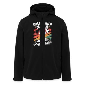 Dalmatiner Mama, Legendärer Snack-Dealer - Recycelte Männer Softshell-Jacke von Stanley/Stella - Schwarz - Vorne - AI Model Male 185 light (185cm)