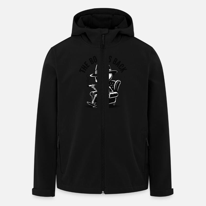 LE CRÂNE EST DE RETOUR - Veste softshell homme en polyester recyclé Stanley/Stella - noir