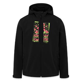 16 Geburtstag Wassermelonen-Spaß - Recycelte Männer Softshell-Jacke von Stanley/Stella - Schwarz - Vorne - AI Model Male 185 light (185cm)
