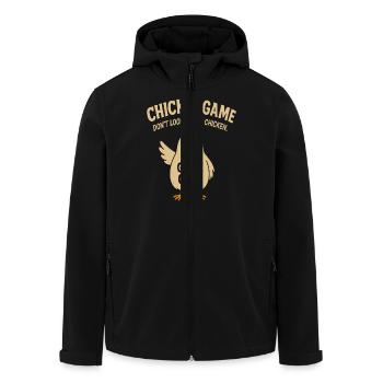 Chicken Game Don't Look At The Chicken - Men’s Recycled Softshell Jacket by Stanley/Stella - black - Front - AI Model Male 185 light (185cm)