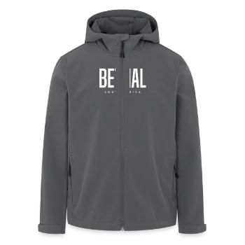 Bethal, Afrique du Sud - Veste softshell homme en polyester recyclé Stanley/Stella - charbon - Devant - AI Model Male 185 light (185cm)