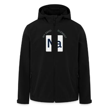 Salt Lover Sodium Dependent Nacl Meme - Men’s Recycled Softshell Jacket by Stanley/Stella - black - Front - AI Model Male 185 light (185cm)