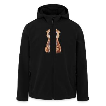Suricate mignon pour les amoureux des animaux et - Veste softshell homme en polyester recyclé Stanley/Stella - noir - Devant - AI Model Male 185 light (185cm)