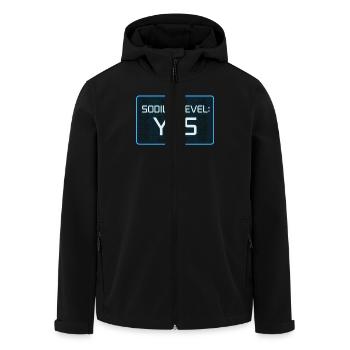 Salt Lover Sodium Dependent Nacl Meme - Men’s Recycled Softshell Jacket by Stanley/Stella - black - Front - AI Model Male 185 light (185cm)