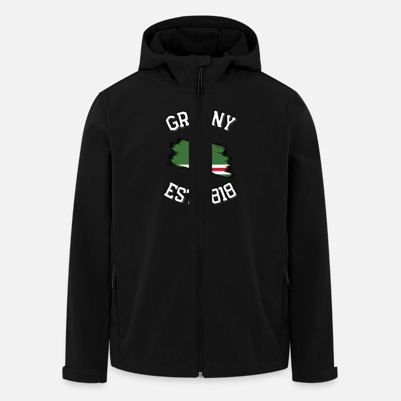 DÉCÉDÉ EN 1818 - Veste softshell homme en polyester recyclé Stanley/Stella - noir